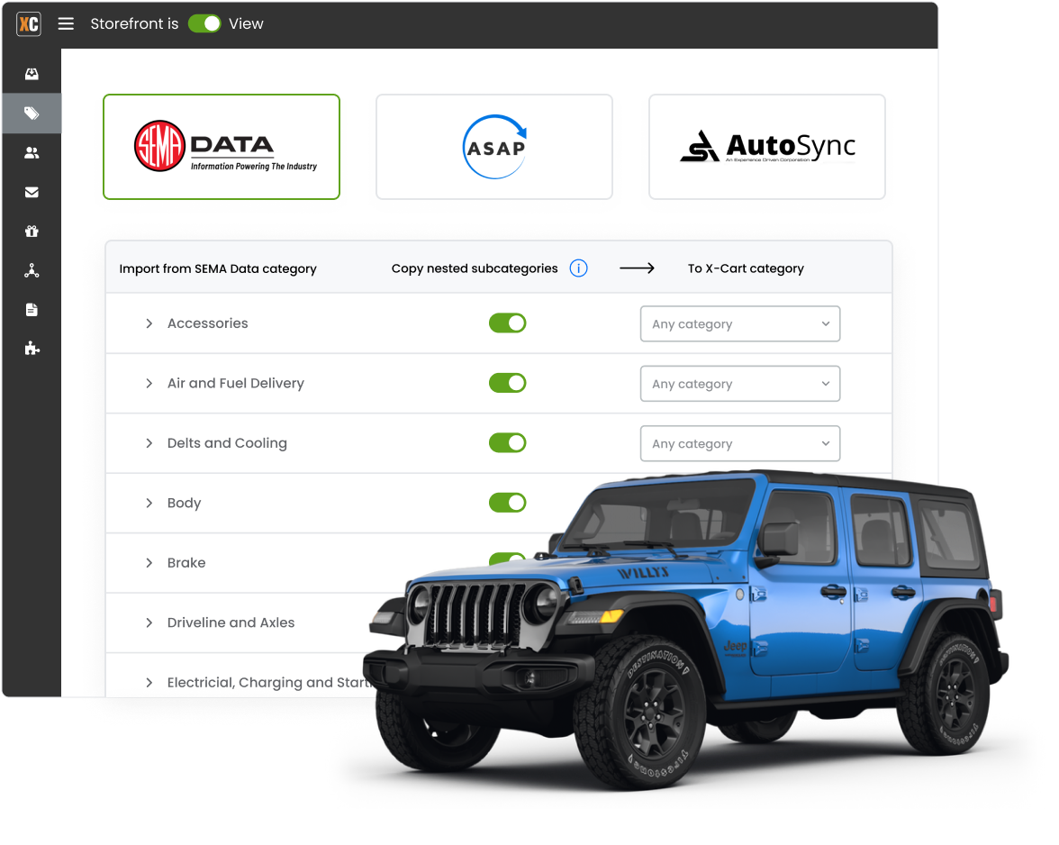 Automotive Product Data Management XCart