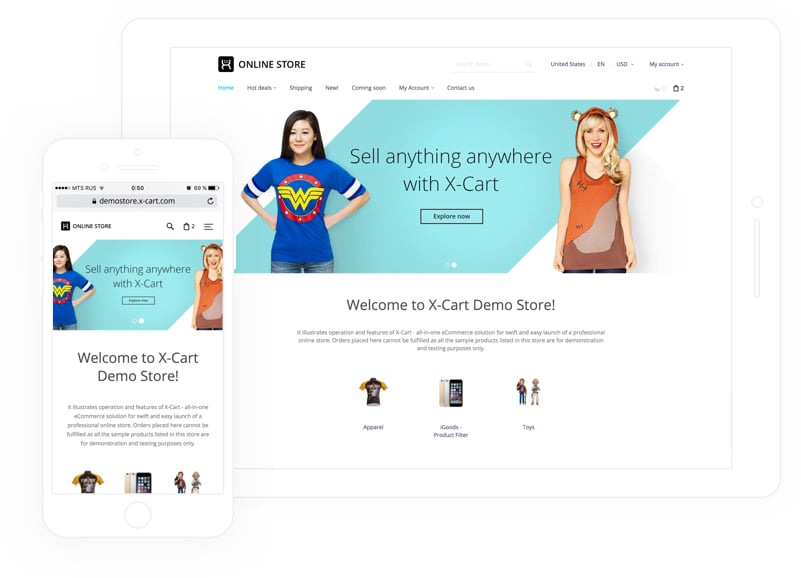 Responsive design example