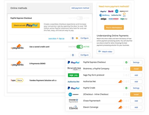 Payment methods