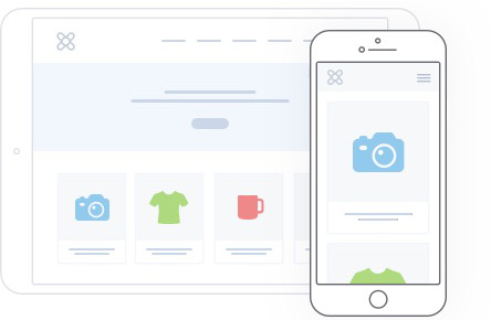 A tablet and a mobile phone. Illustration.