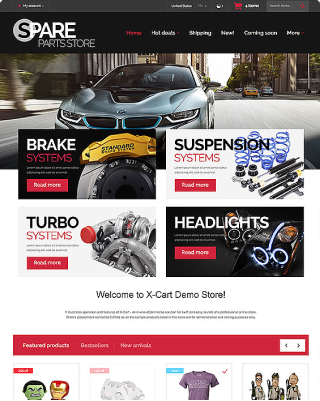 Spare Parts Store X-Cart theme