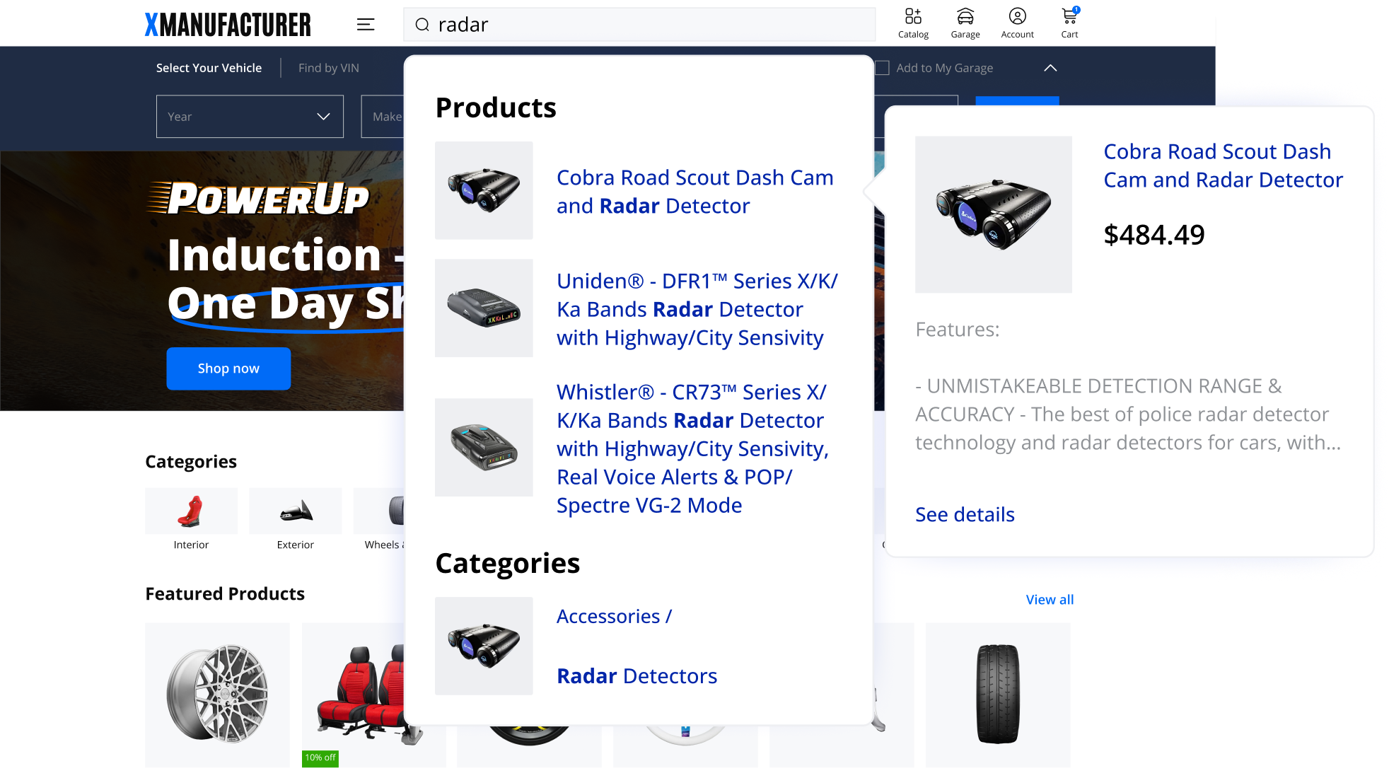 Integrate with auto parts suppliers