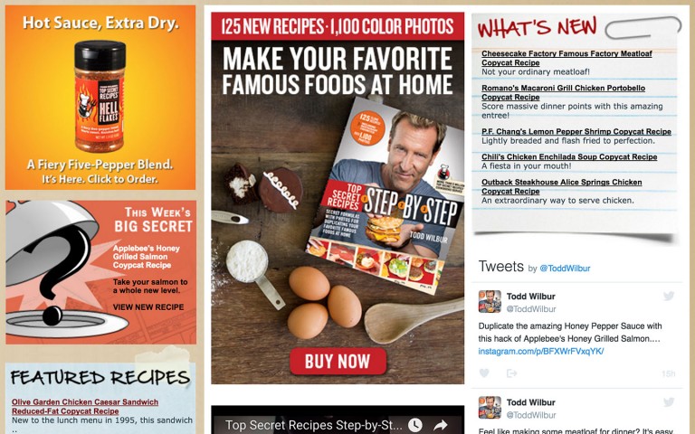 Top Secret Recipes Homepage