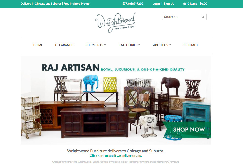 Wrightwood Furniture site