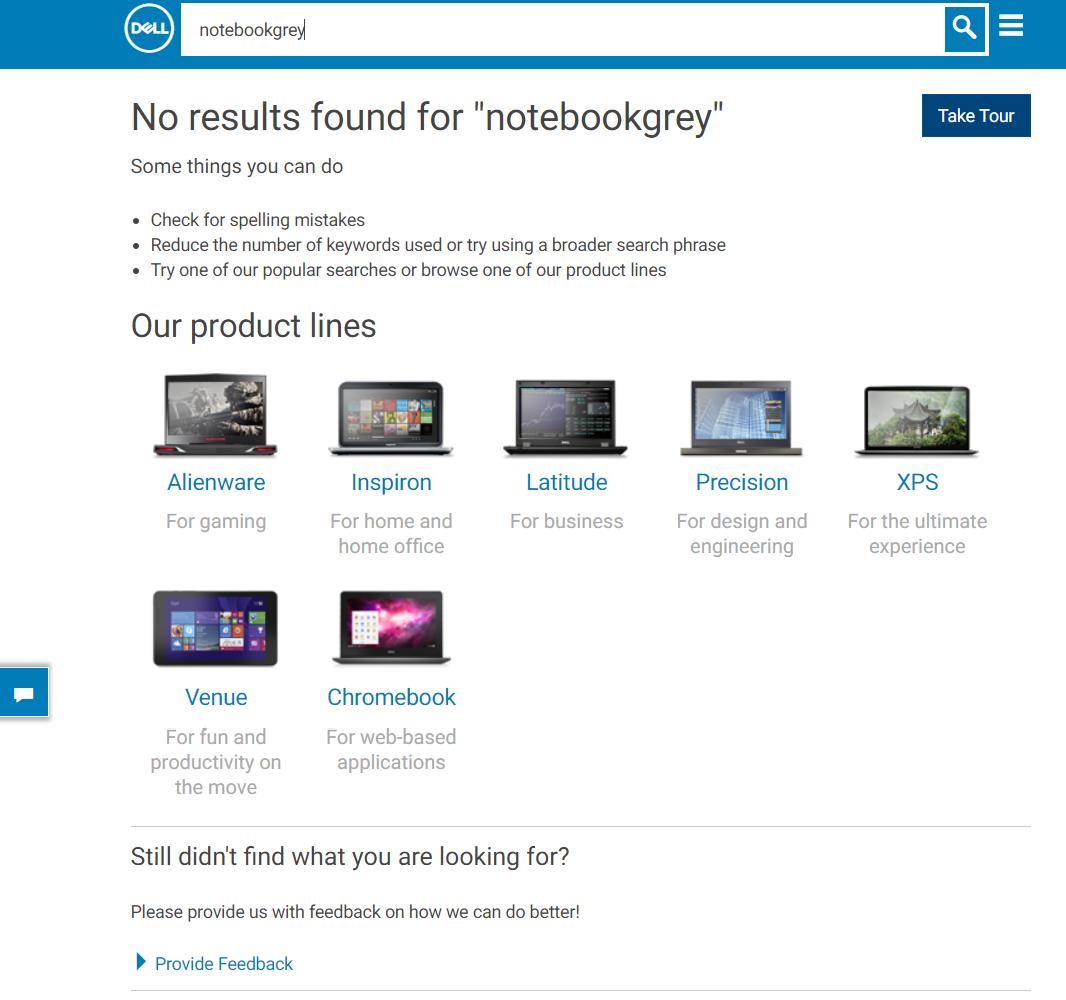 no results page