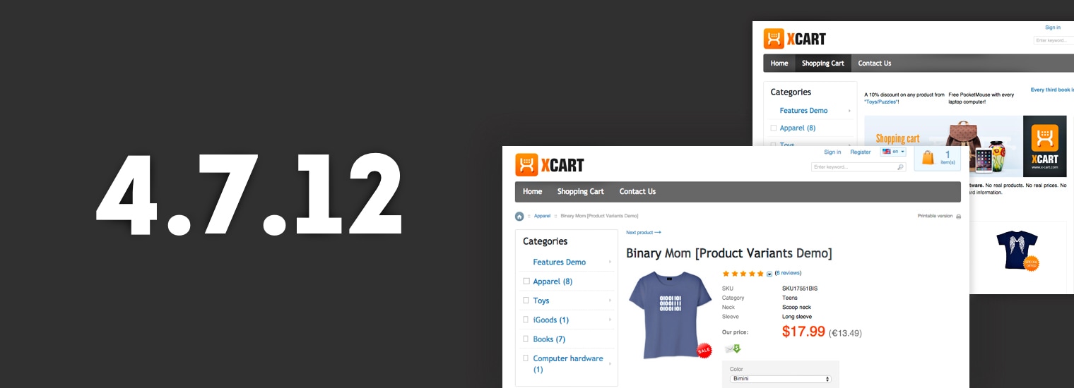 X-Cart 4.7.12 Released: PHP7.4 Support, TaxJar, Authy, and more.
