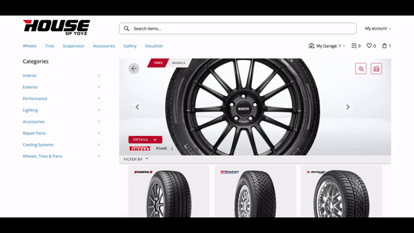 AutoSync tires visualizer